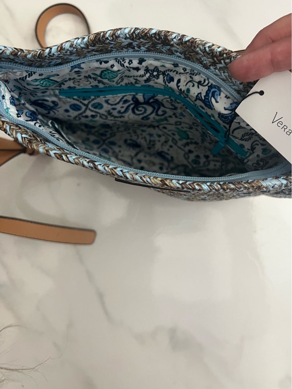 Vera Bradley Straw Crossbody NWT - Picture 8 of 9